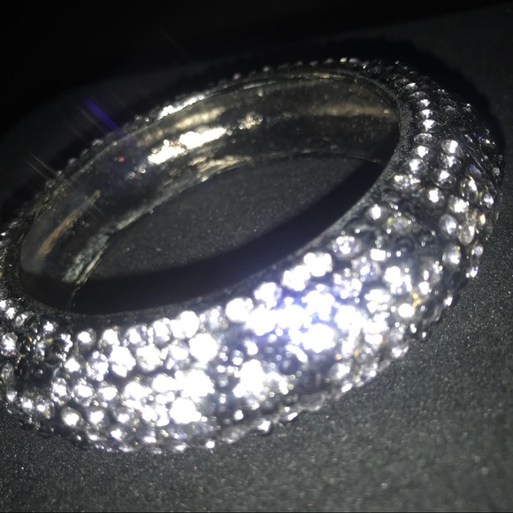 Leopard print rhinestone crystal bangle - Picture 4 of 4